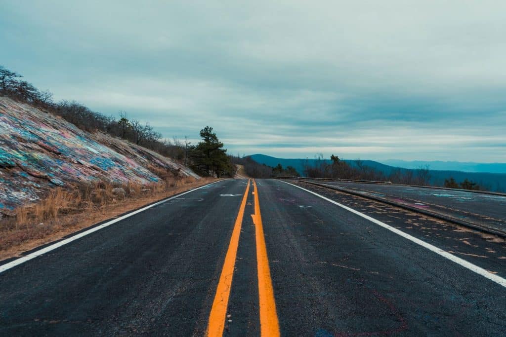 A Scenic drive through Mena's nearby mountain range